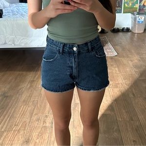 Size 0 High Waist Denim Shorts